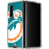 NFL Miami Dolphins Retro Logo Galaxy Z Fold4 5G Clear Case
