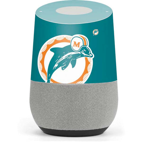 NFL Miami Dolphins Retro Logo Google Home Skin