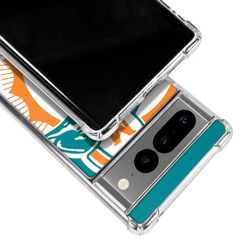 NFL Miami Dolphins Retro Logo Google Pixel 7 Pro Clear Case