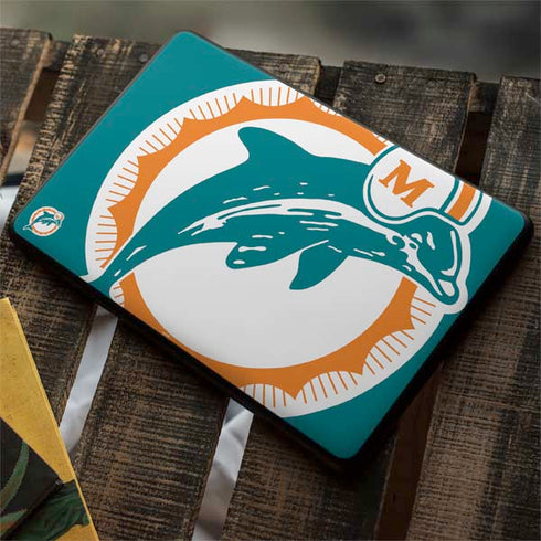 NFL Miami Dolphins Retro Logo Google Pixelbook Go Skin