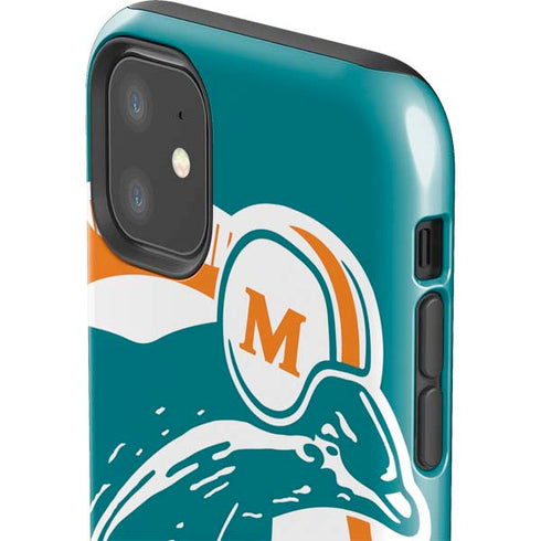 NFL Miami Dolphins Retro Logo iPhone 11 Impact Case