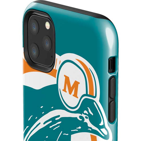 NFL Miami Dolphins Retro Logo iPhone 11 Pro Max Impact Case