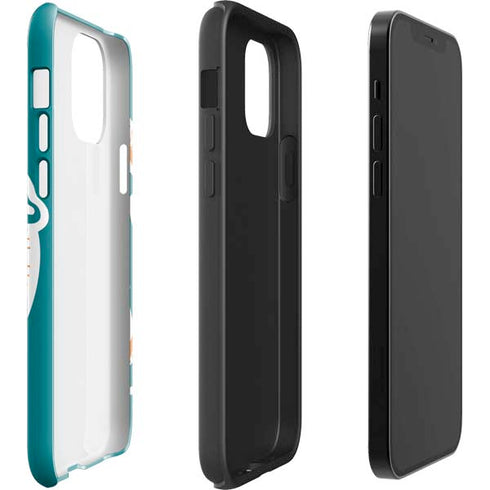 NFL Miami Dolphins Retro Logo iPhone 12 Impact Case