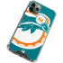 NFL Miami Dolphins Retro Logo iPhone 12 Pro Clear Case