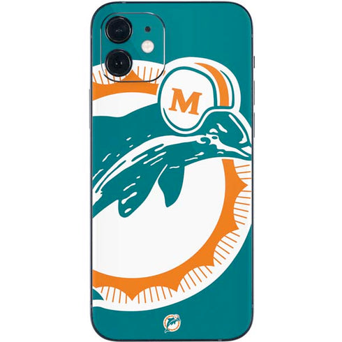 NFL Miami Dolphins Retro Logo iPhone 12 Skin