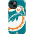NFL Miami Dolphins Retro Logo iPhone 15 Plus Impact Case