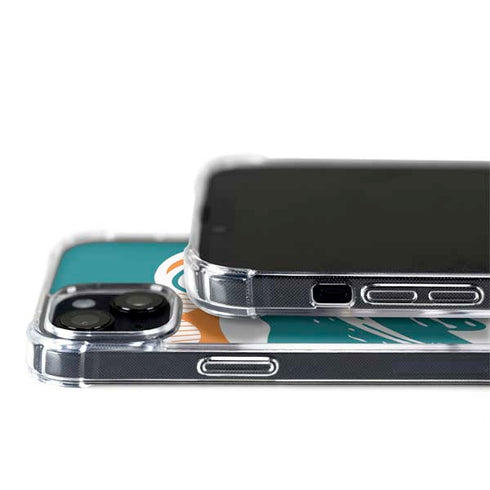 NFL Miami Dolphins Retro Logo iPhone 15 Plus MagSafe Case