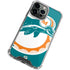 NFL Miami Dolphins Retro Logo iPhone 14 Pro Clear Case