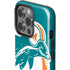 NFL Miami Dolphins Retro Logo iPhone 15 Pro Impact Case