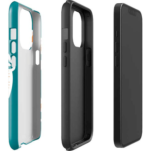NFL Miami Dolphins Retro Logo iPhone 14 Pro Impact Case