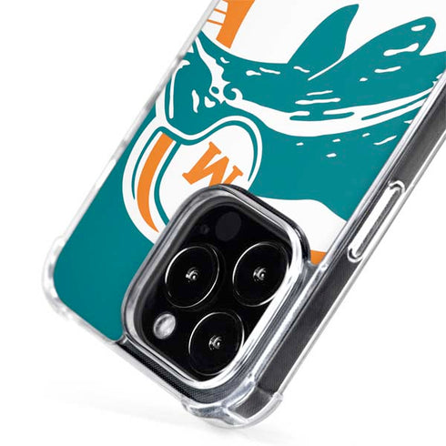 NFL Miami Dolphins Retro Logo iPhone 15 Pro Max MagSafe Case