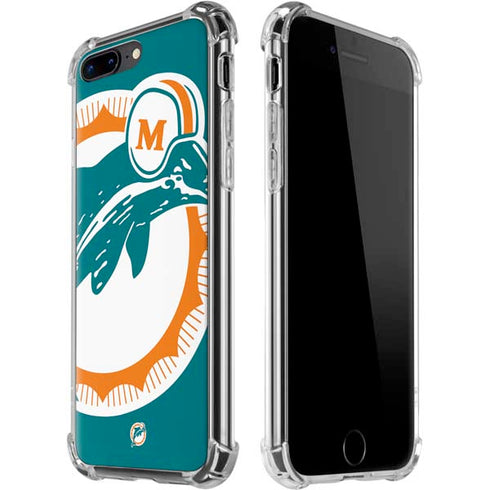 NFL Miami Dolphins Retro Logo iPhone 7/8 Plus Clear Case