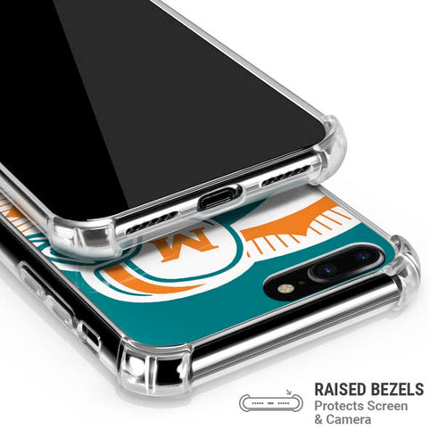 NFL Miami Dolphins Retro Logo iPhone 7/8 Plus Clear Case