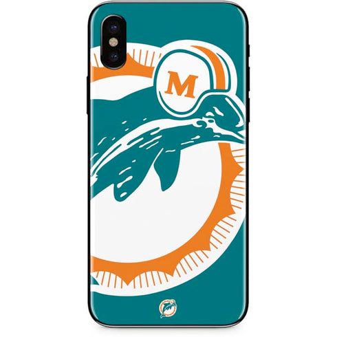 NFL Miami Dolphins Retro Logo iPhone X Skin