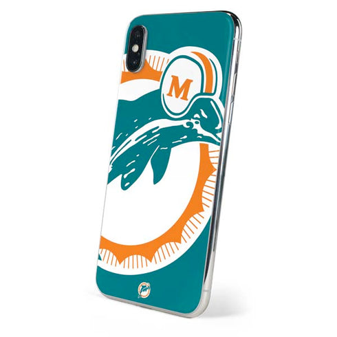 NFL Miami Dolphins Retro Logo iPhone XS Skin