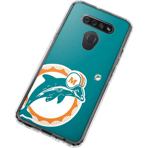 NFL Miami Dolphins Retro Logo LG K51/Q51 Clear Case