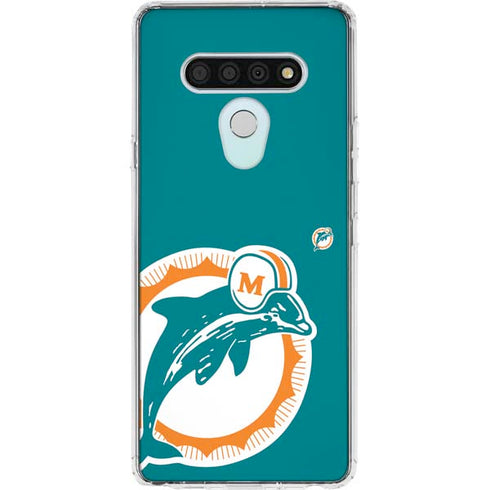 NFL Miami Dolphins Retro Logo LG Stylo 6 Clear Case