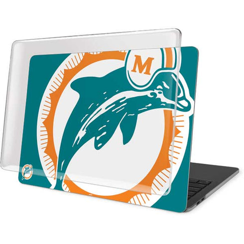 NFL Miami Dolphins Retro Logo MacBook Pro 15in (2016-19) Case plus Skin