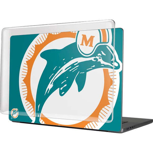 NFL Miami Dolphins Retro Logo MacBook Pro 16in (2021-25) Case plus Skin