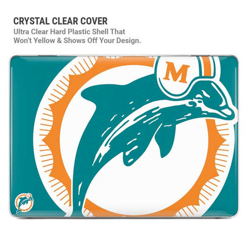 NFL Miami Dolphins Retro Logo MacBook Pro 16in (2021-25) Case plus Skin