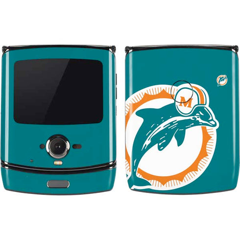 NFL Miami Dolphins Retro Logo Motorola RAZR Skin