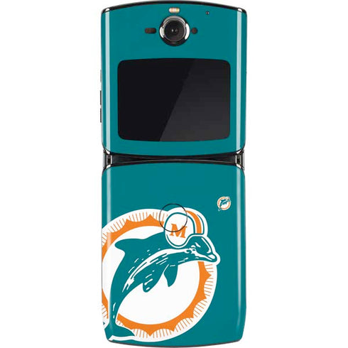 NFL Miami Dolphins Retro Logo Motorola RAZR Skin