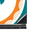 NFL Miami Dolphins Retro Logo MSI GS65 Stealth Laptop Skin