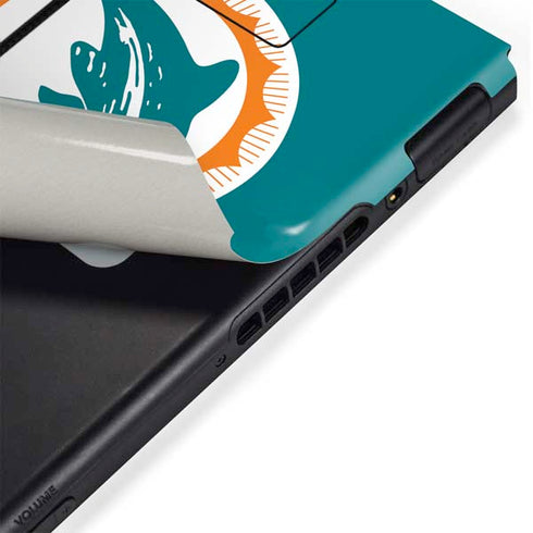 NFL Miami Dolphins Retro Logo Nintendo Switch Bundle Skin