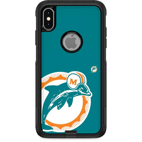 NFL Miami Dolphins Retro Logo Otterbox Commuter iPhone Skin