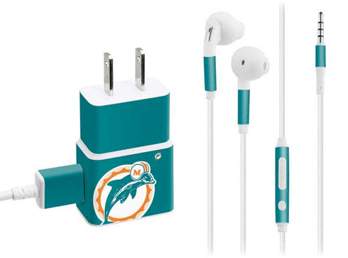 NFL Miami Dolphins Retro Logo Phone Charger Skin