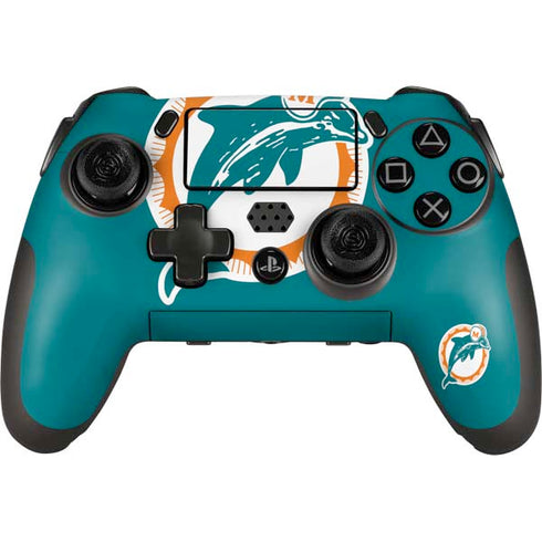 NFL Miami Dolphins Retro Logo PlayStation Scuf Vantage 2 Controller Skin