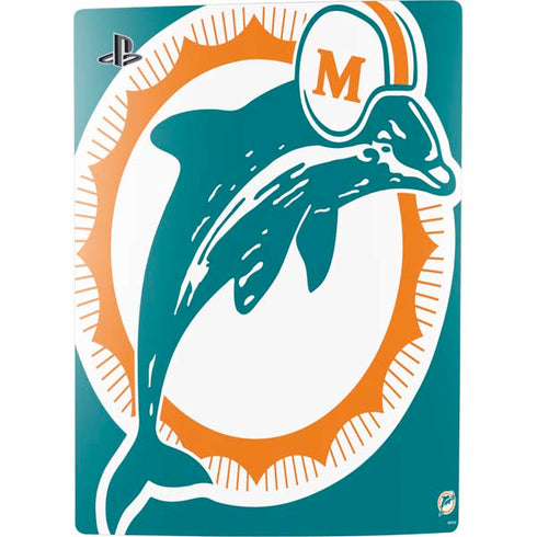 NFL Miami Dolphins Retro Logo PS5 Console Skin