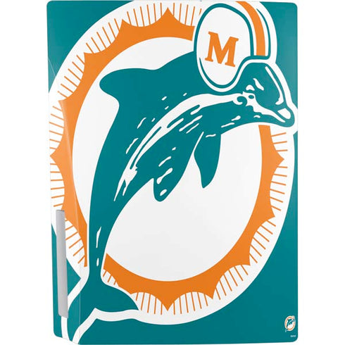 NFL Miami Dolphins Retro Logo PS5 Console Skin