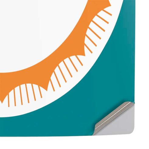 NFL Miami Dolphins Retro Logo PS5 Slim Digital Edition Console Skin