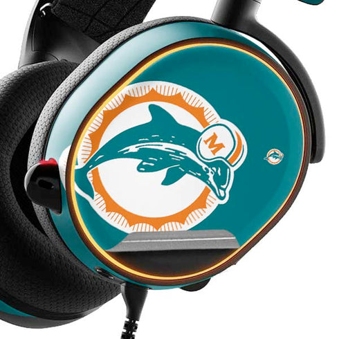 NFL Miami Dolphins Retro Logo SteelSeries Arctis 5 Skin