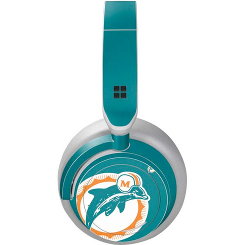NFL Miami Dolphins Retro Logo Surface Headphones Skin