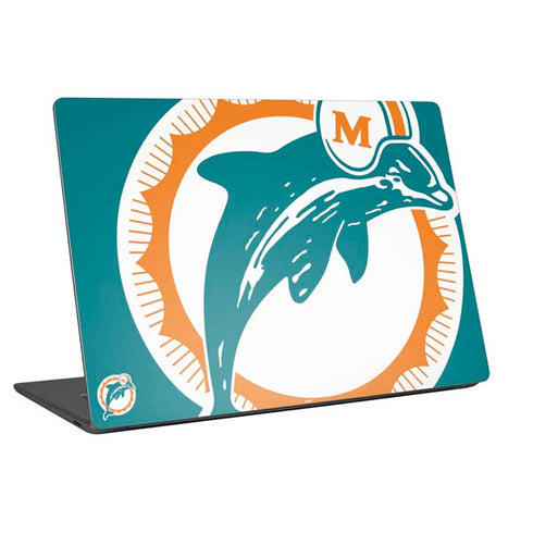 NFL Miami Dolphins Retro Logo Universal Laptop 17in (13.8 x 10in) Skin