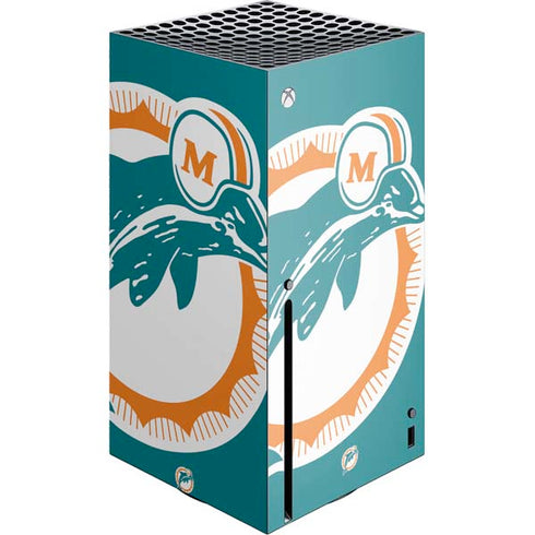 NFL Miami Dolphins Retro Logo Xbox Series X Console Skin