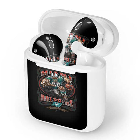 Liquid Blue NFL Miami Dolphins Running Back Apple AirPods Skin