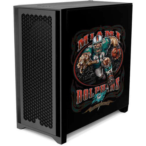 Liquid Blue NFL Miami Dolphins Running Back Corsair 4000D Tempered Glass Mid-Tower ATX Case Skin