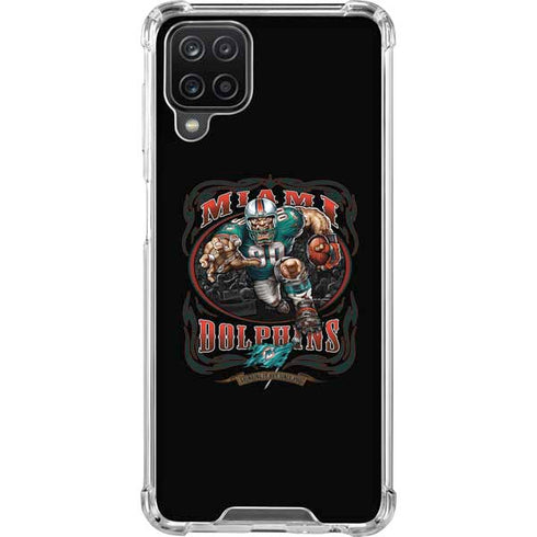 Liquid Blue NFL Miami Dolphins Running Back Galaxy A12 Clear Case