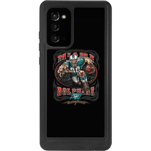 Liquid Blue NFL Miami Dolphins Running Back Galaxy Note20 5G Waterproof Case