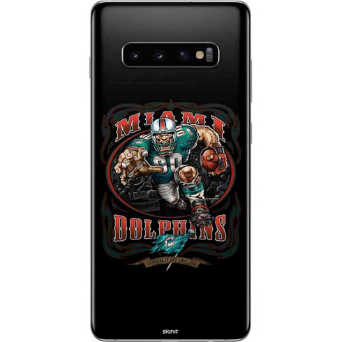 Liquid Blue NFL Miami Dolphins Running Back Galaxy S10 Plus Skin