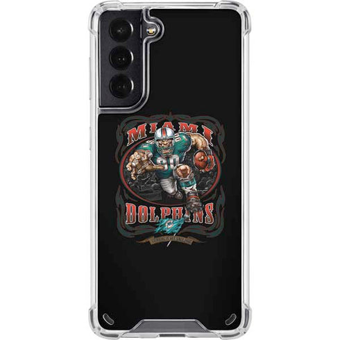 Liquid Blue NFL Miami Dolphins Running Back Galaxy S21 5G Clear Case