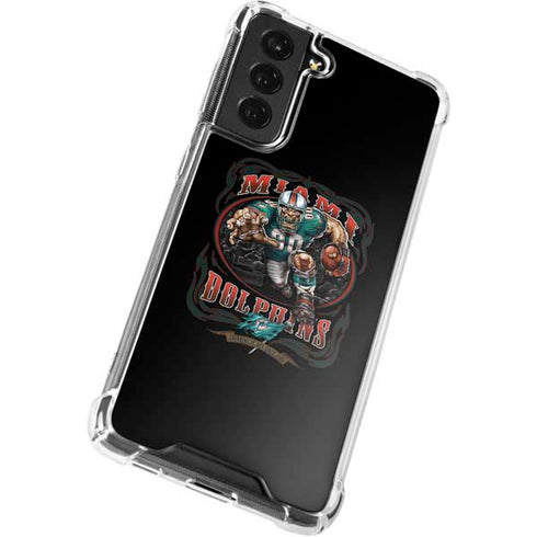 Liquid Blue NFL Miami Dolphins Running Back Galaxy S21 FE Clear Case