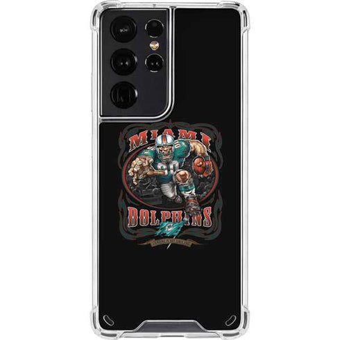Liquid Blue NFL Miami Dolphins Running Back Galaxy S21 Ultra 5G Clear Case