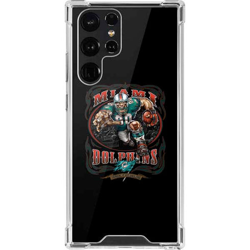Liquid Blue NFL Miami Dolphins Running Back Galaxy S22 Ultra Clear Case