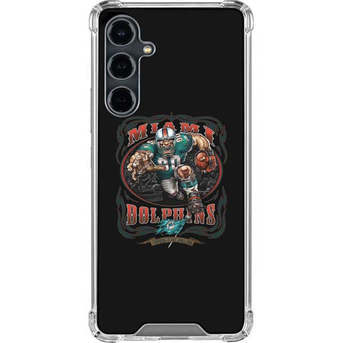 Liquid Blue NFL Miami Dolphins Running Back Galaxy S23 FE Clear Case