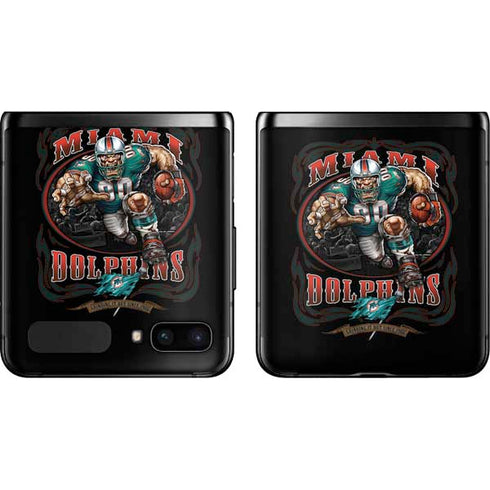 Liquid Blue NFL Miami Dolphins Running Back Galaxy Z Flip Skin