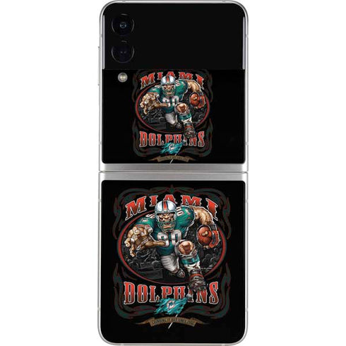 Liquid Blue NFL Miami Dolphins Running Back Galaxy Z Flip3 5G Skin